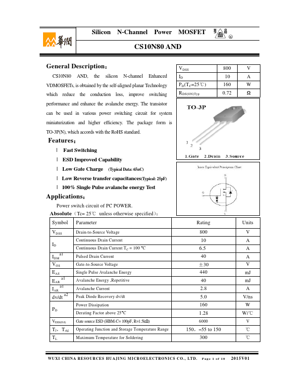 CS10N80AND