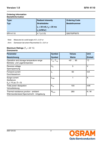 SFH4110