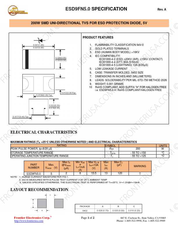 ESD9FN5.0