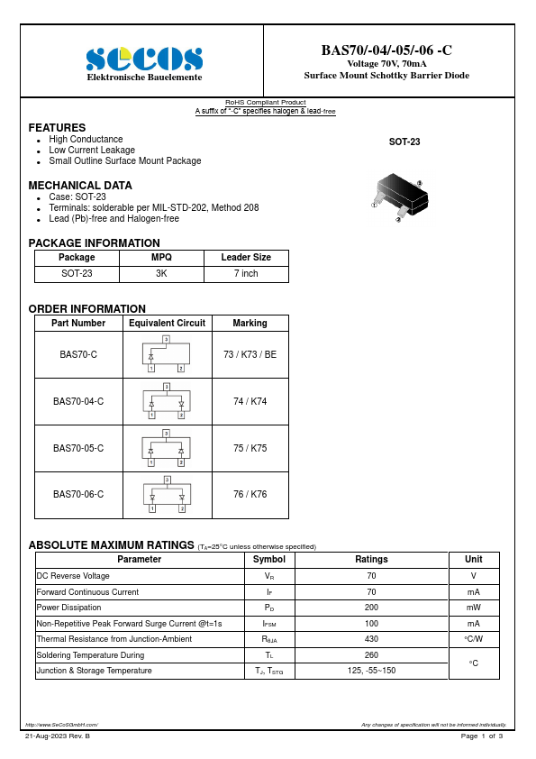 BAS70-C