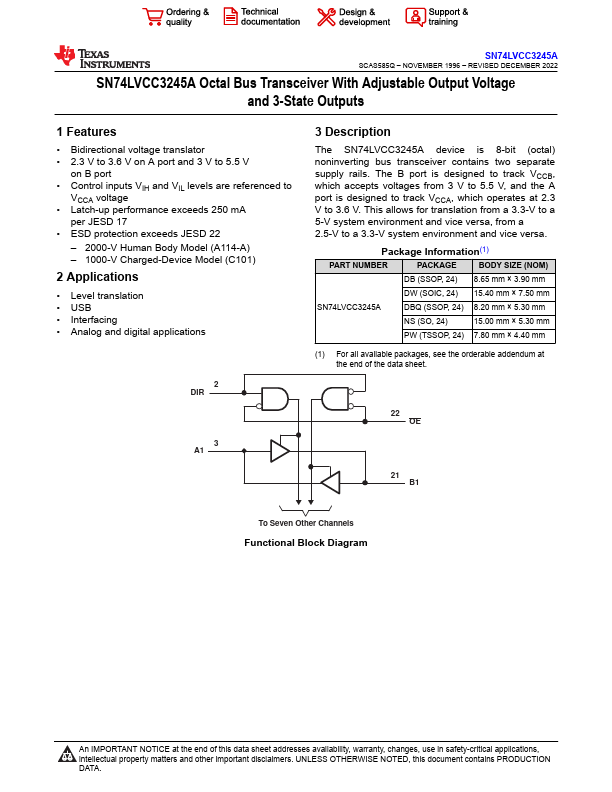 SN74LVCC3245A