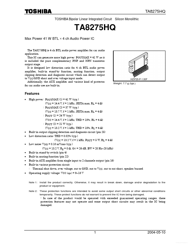 TA8275HQ