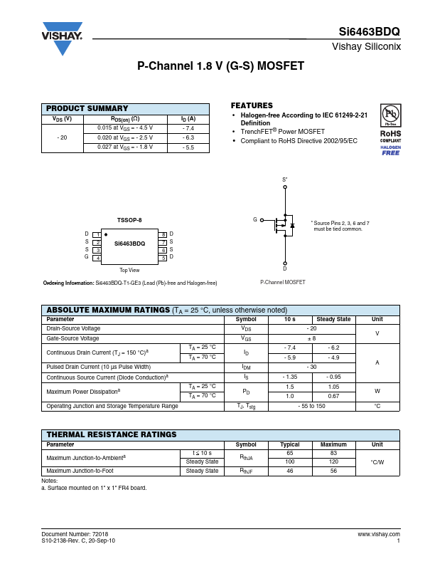 SI6463BDQ