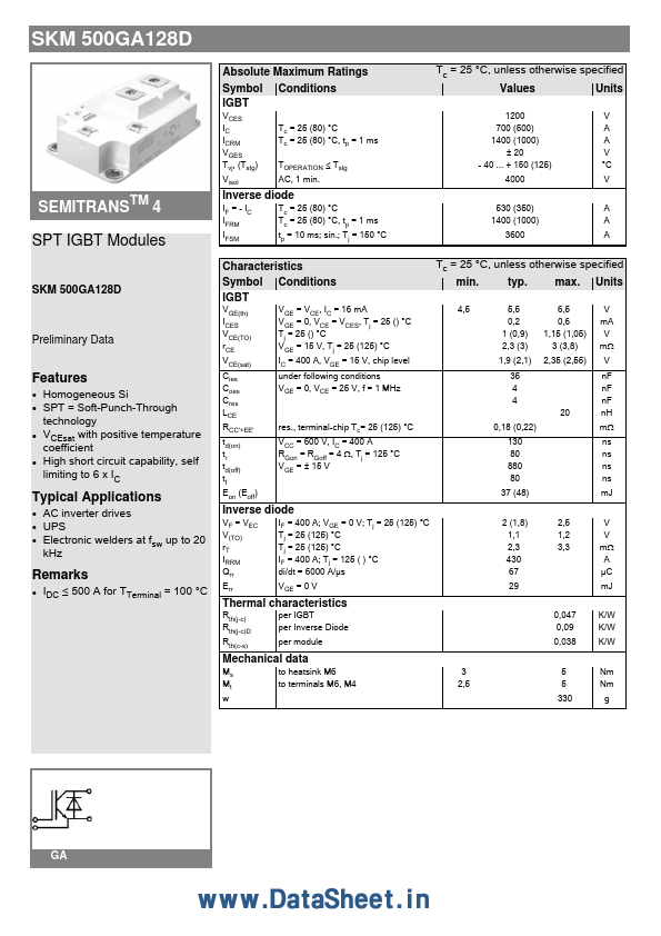 SKM500GA128D