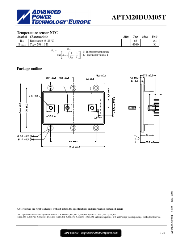 APTM20DUM05T