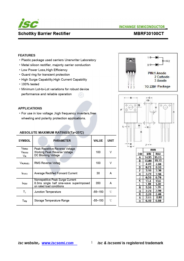 MBRF30100CT