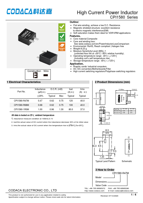 CPI1580-1R0M