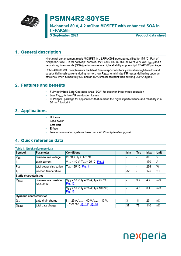 PSMN4R2-80YSE