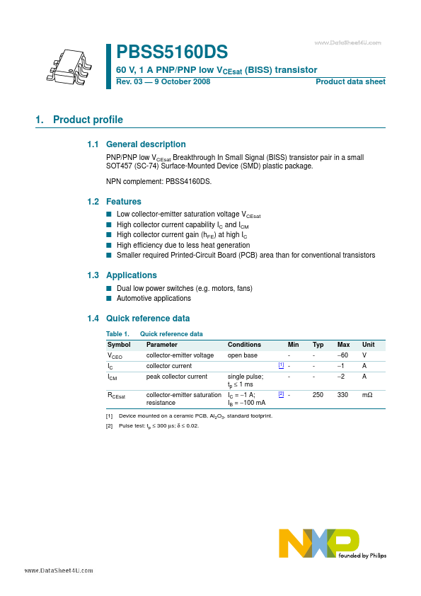 PBSS5160DS