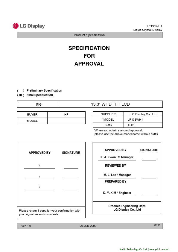 LP133WH1-TLB1