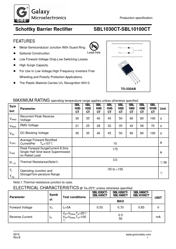 SBL1045CT