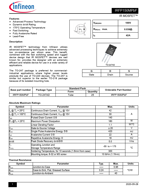 IRFP150MPbF