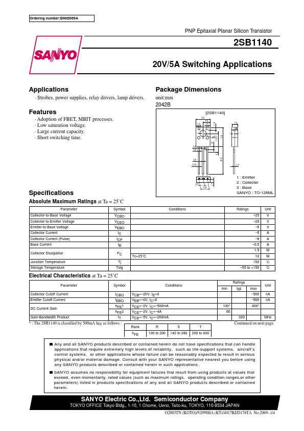 2SB1140