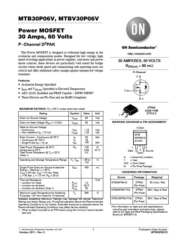 MTB30P06V