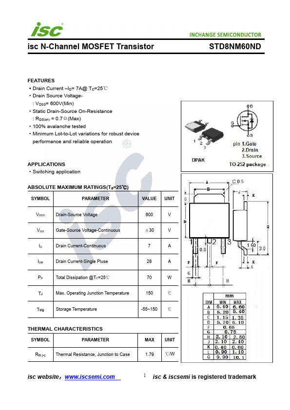 STD8NM60ND