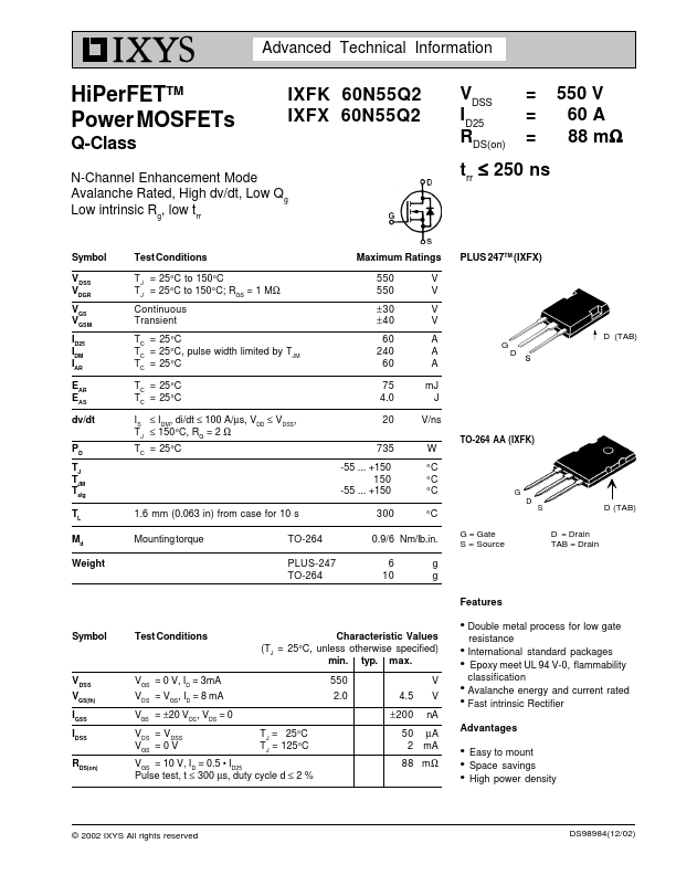 IXFX60N55Q2