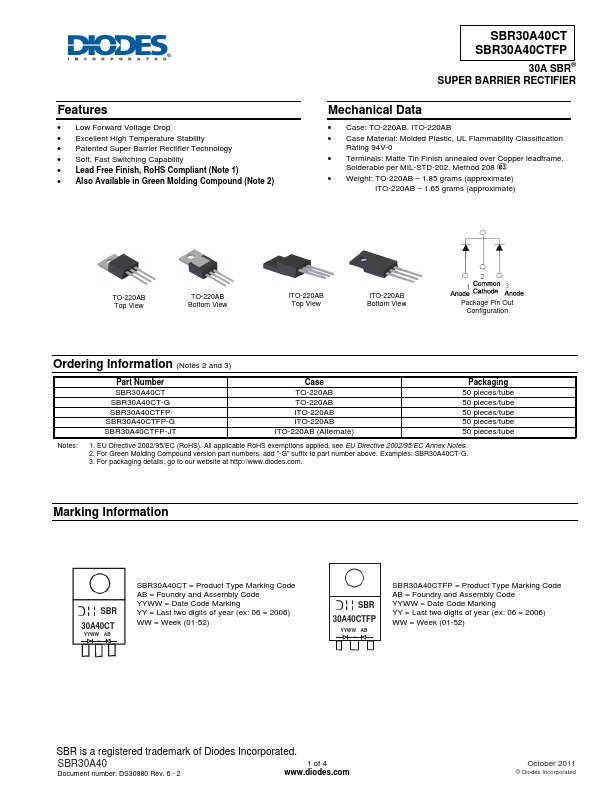 SBR30A40CTFP