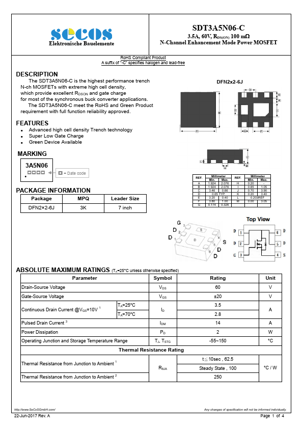 SDT3A5N06-C