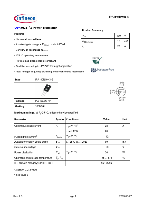 IPA180N10N3G