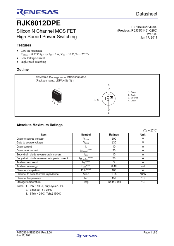 RJK6012DPE