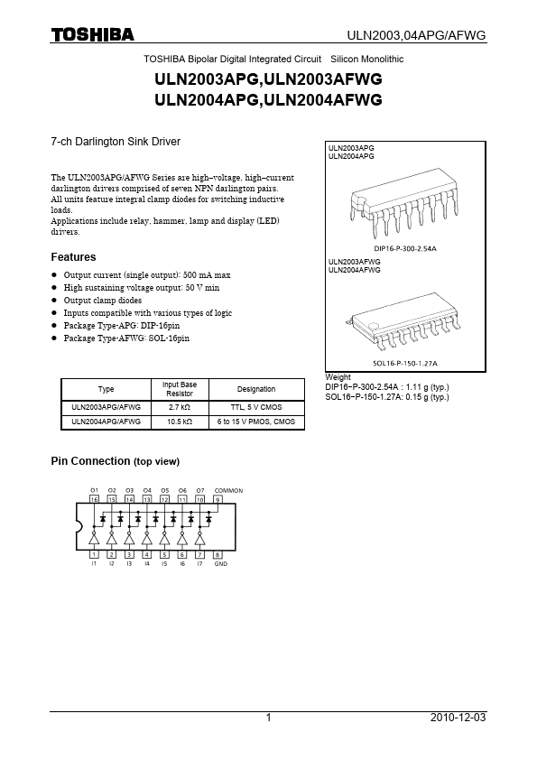 ULN2003AFWG