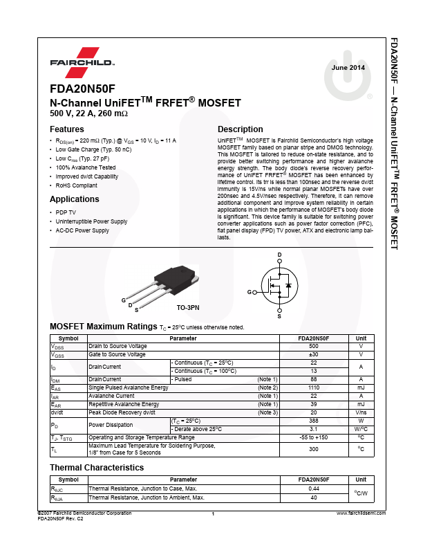 FDA20N50F