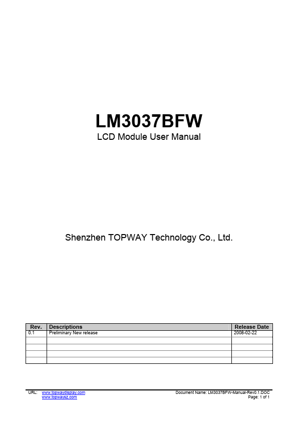 LM3037BFW