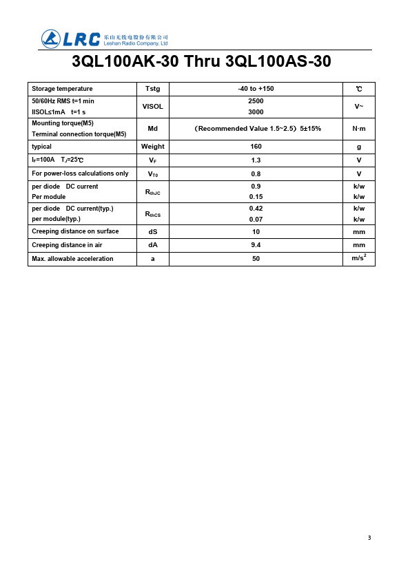 3QL100AQ-30