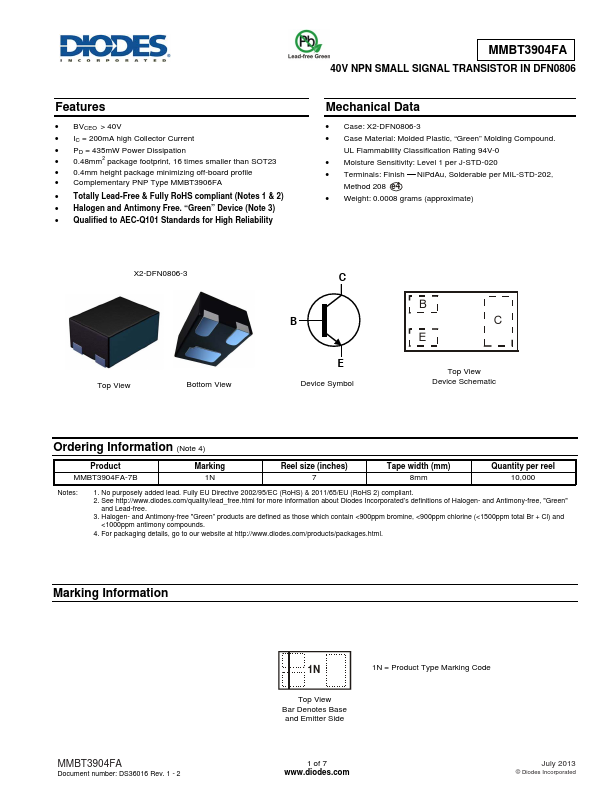 MMBT3904FA