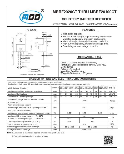 MBRF2070CT