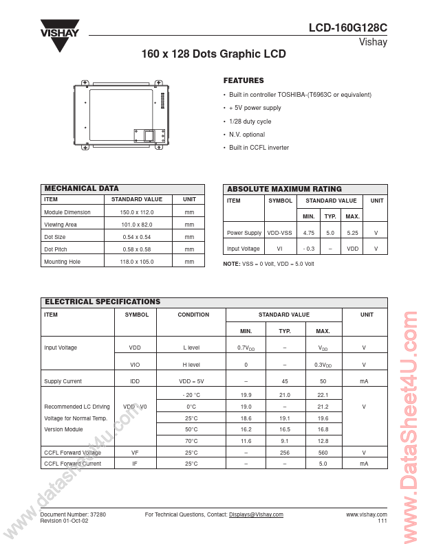 LCD-160G128C