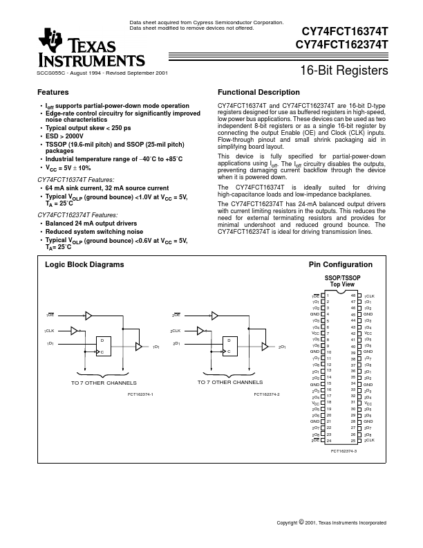 CY74FCT162374T