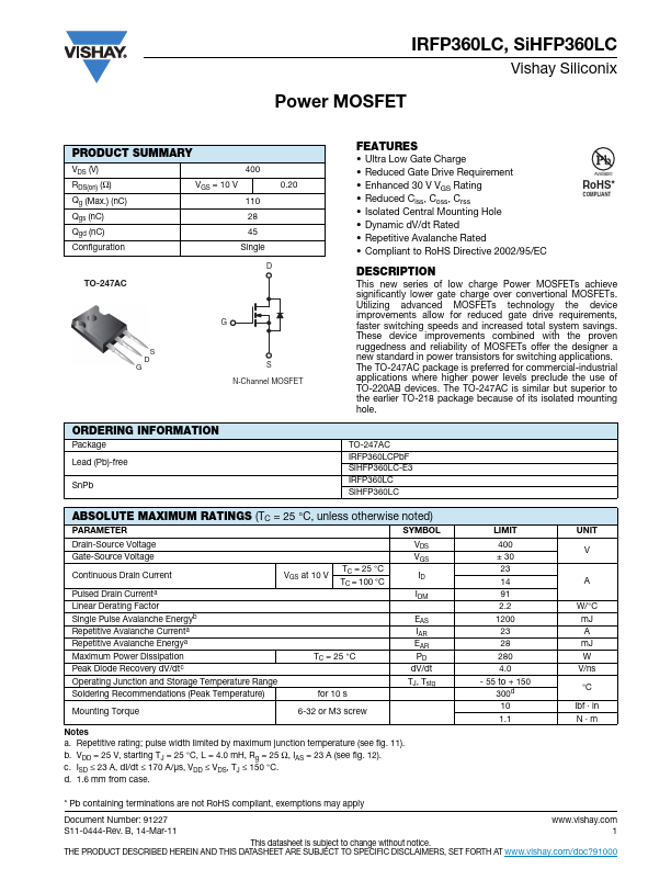 IRFP360LC