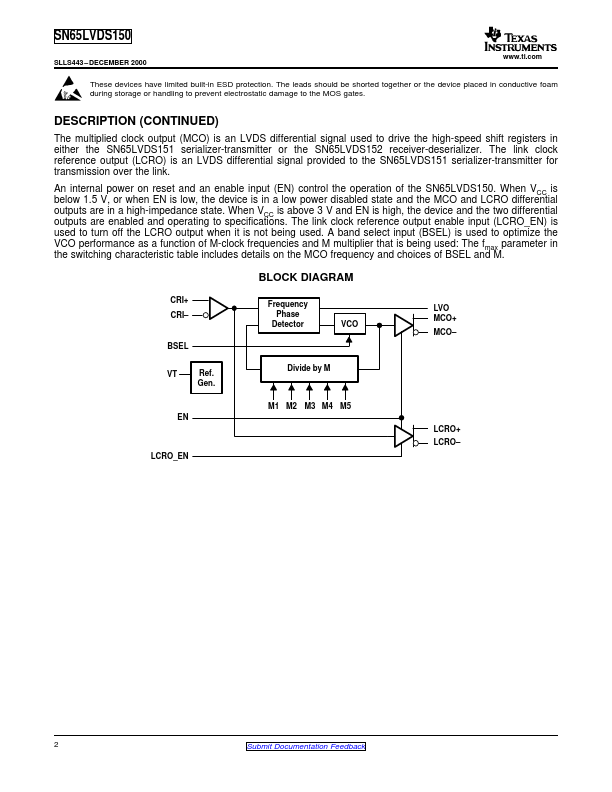 SN65LVDS150