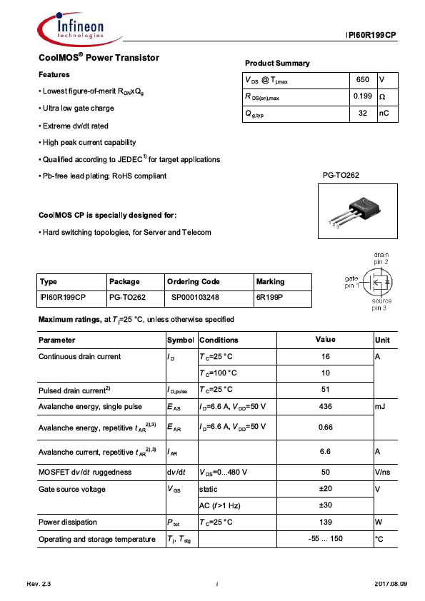 IPI60R199CP