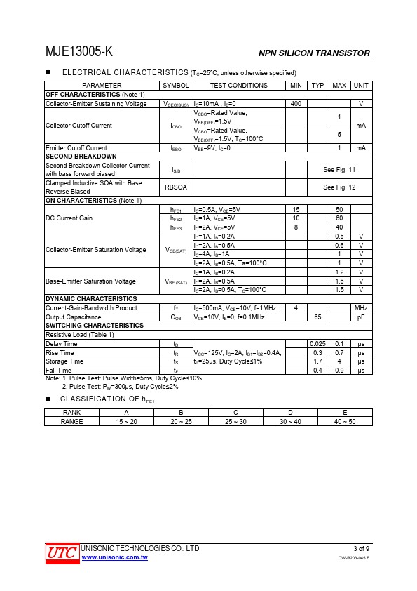 MJE13005-K