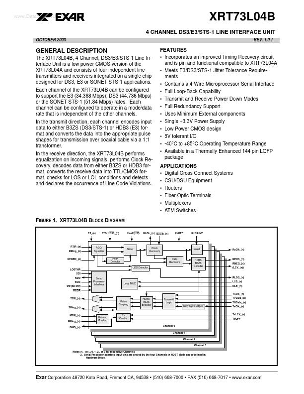 XRT73L04B