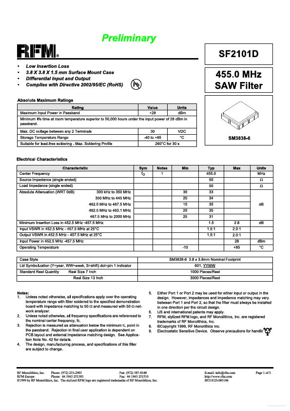 SF2101D