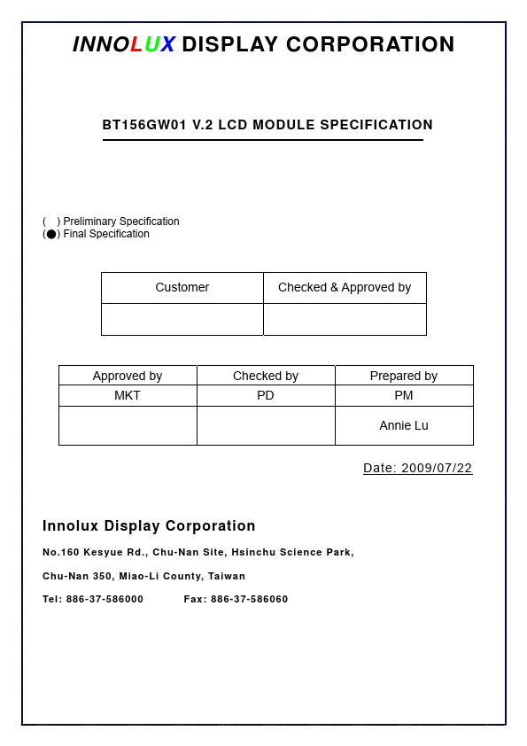 BT156GW01-V2