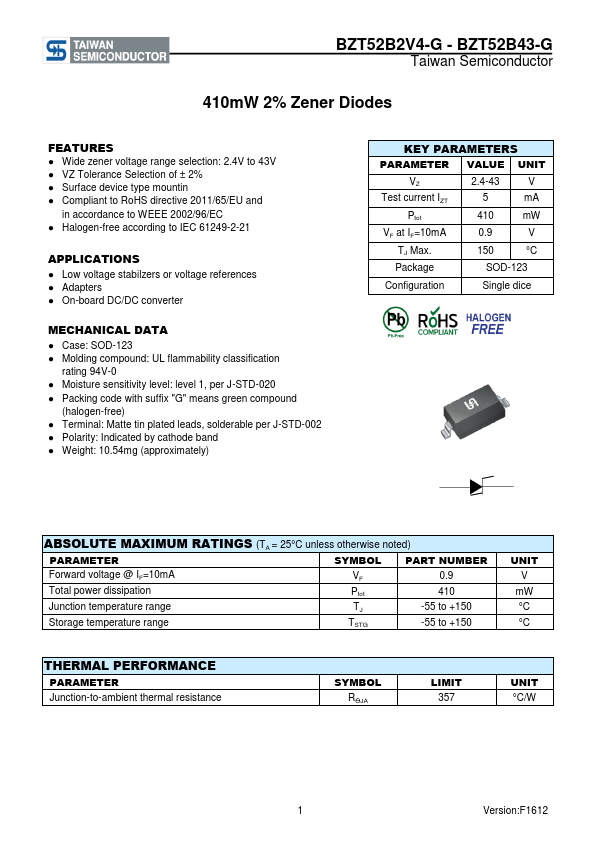 BZT52B6V2-G