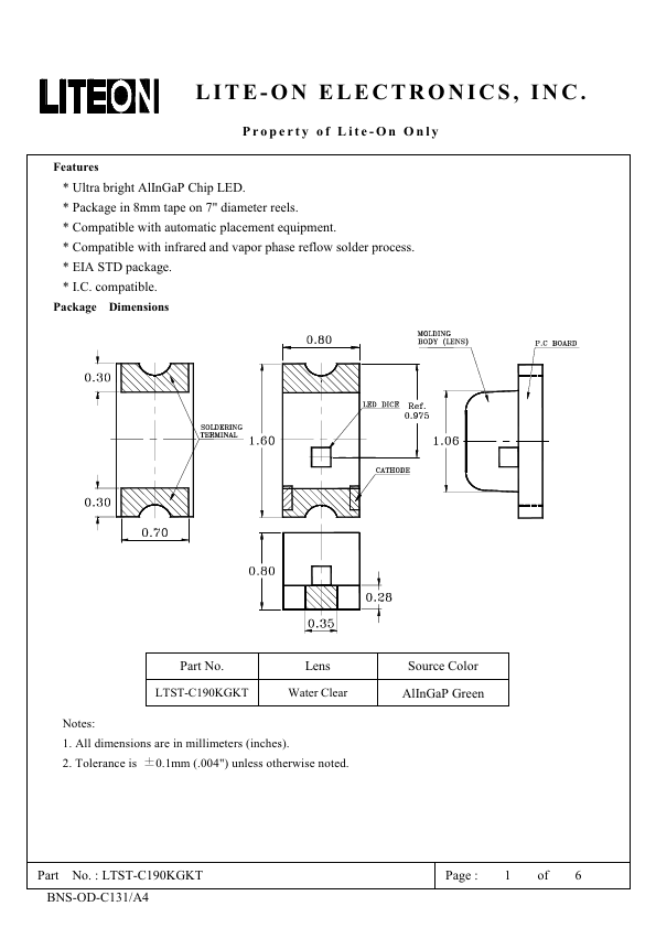 LTST-C190KGKT