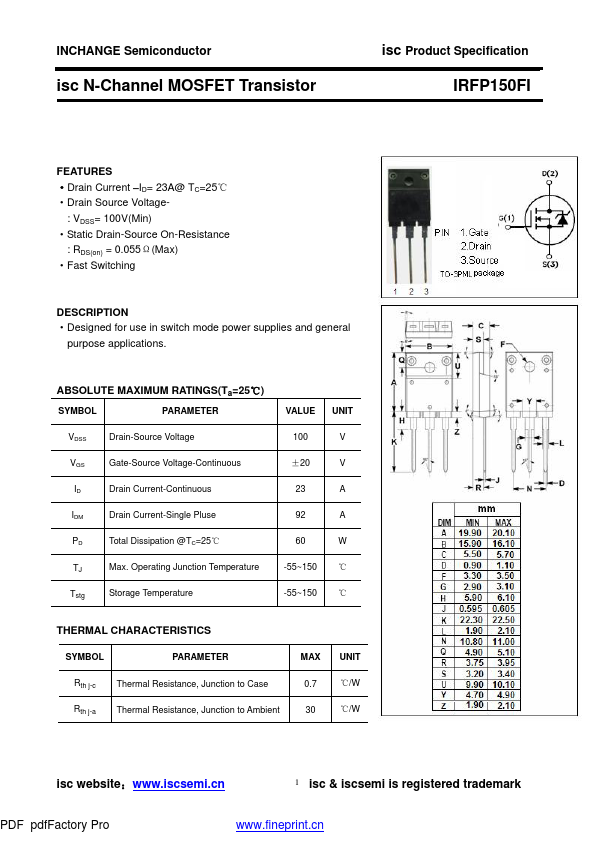 IRFP150FI