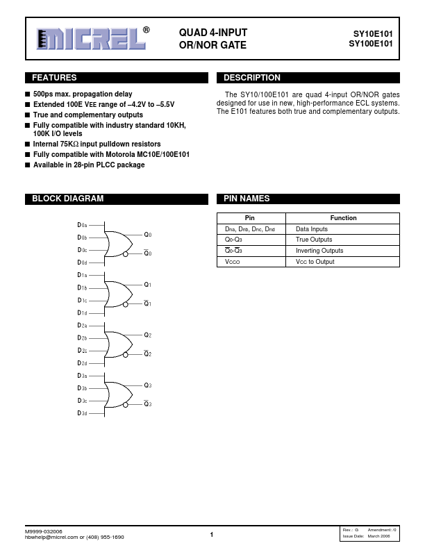 SY10E101