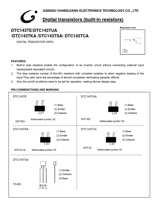 DTC143TCA