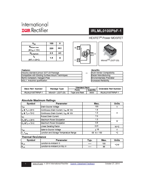 IRLML0100PBF-1