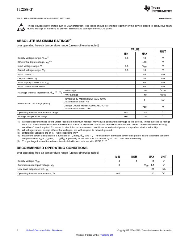 TLC393-Q1