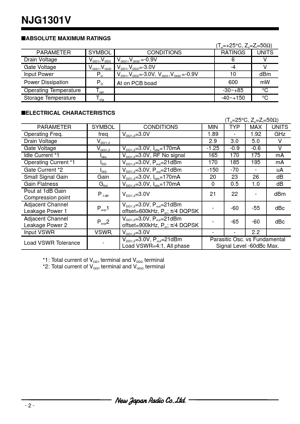 NJG1301V