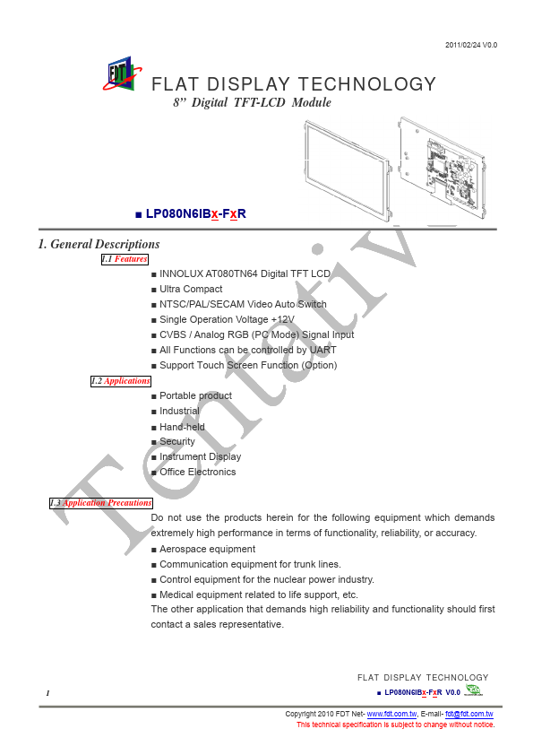 LP080N6IB1-FBR