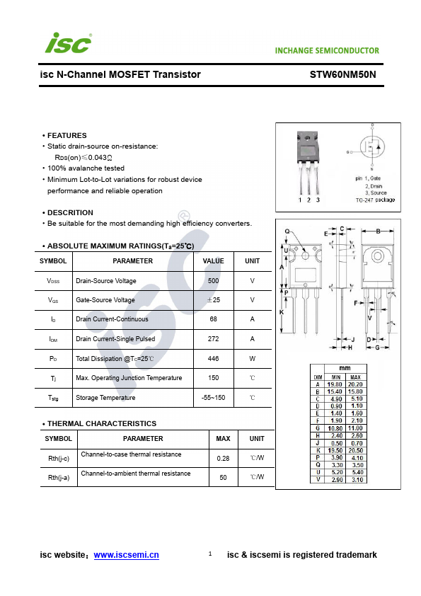 STW60NM50N