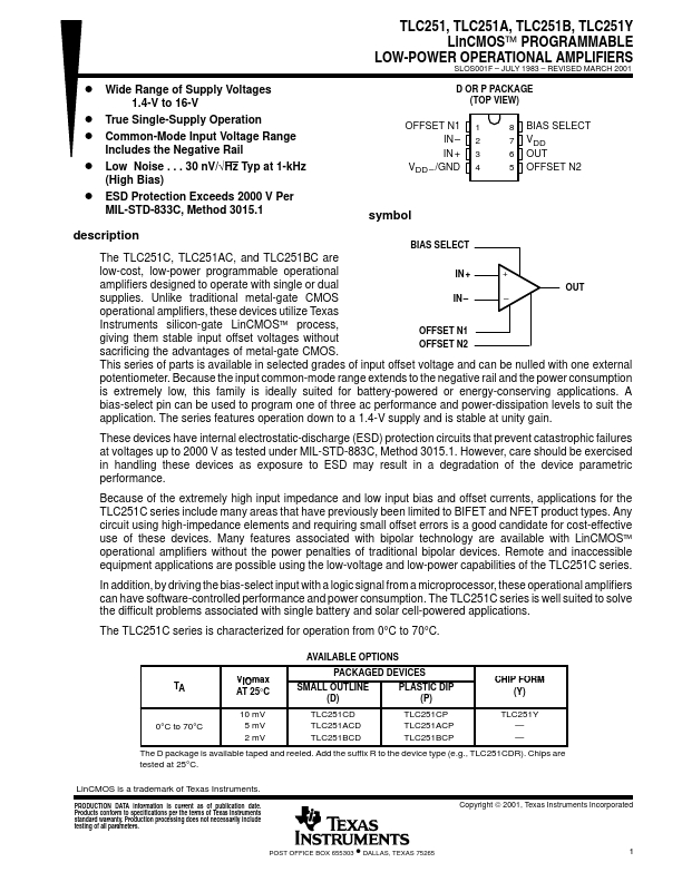 TLC251A